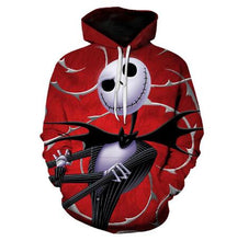 Load image into Gallery viewer, Halloween Print Jack Skull Sweatshirts