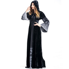 Load image into Gallery viewer, Halloween Cosplay Costume Vintage Witch Long Sleeve  Dress