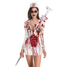 Load image into Gallery viewer, Bloody Nurse Role-play Dress