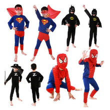 Load image into Gallery viewer, Red spiderman costume black spiderman batman superman halloween costumes