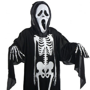 Skull Skeleton Ghost Cosplay Costume Adults and Kids