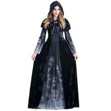 Load image into Gallery viewer, Halloween Cosplay Costume Vintage Witch Long Sleeve  Dress