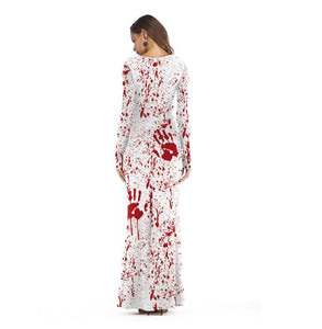 Halloween Costumes  Dress Up Ball Ghost Festival Long Sleeve Dress