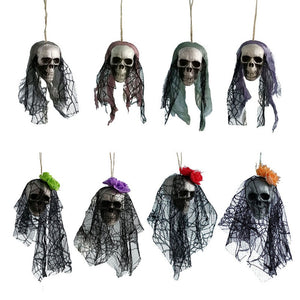 Halloween Scary Hanging Decor Pirates Corpse Skull