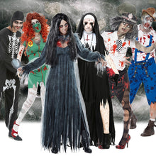 Load image into Gallery viewer, Scary Halloween Costumes  Zombie Nurse Nun Bloody Ghost Bride