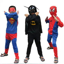 Load image into Gallery viewer, Red spiderman costume black spiderman batman superman halloween costumes